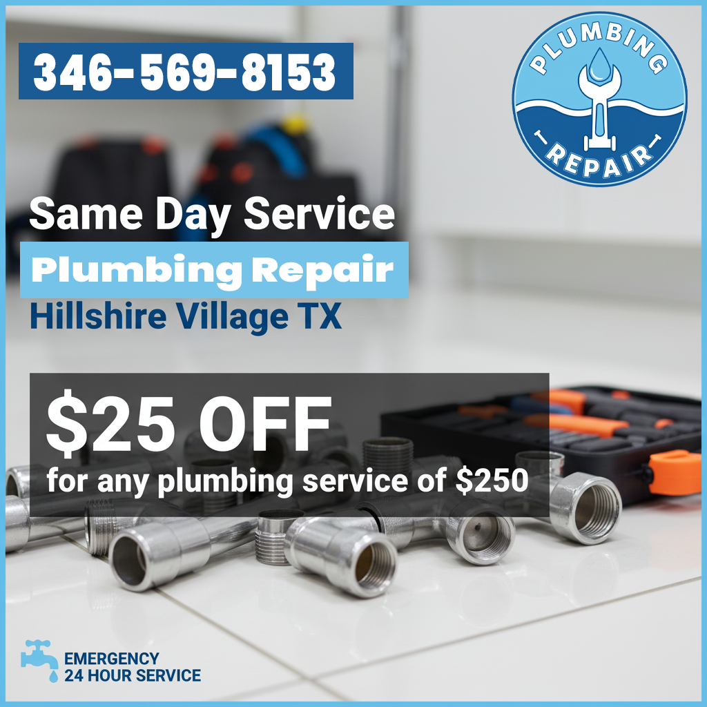 Plumbing Discount Coupon Hilshire Village TX